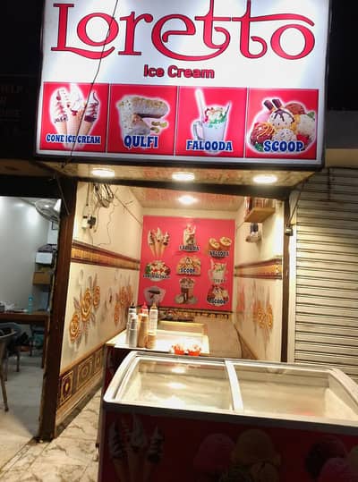 Running Icecream shop setup for sale