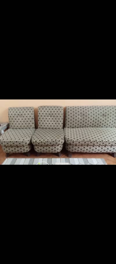 7 seater sofa + sofa cum bed