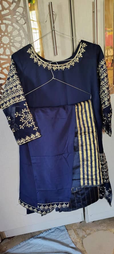 navy blue 3 PCs dress for sale.