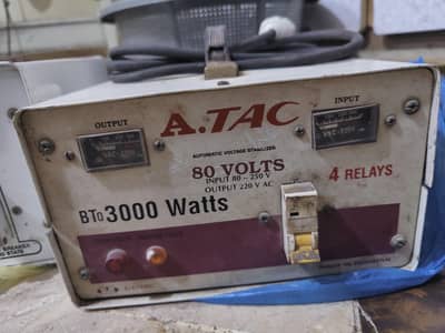 stabilizer 80volts support 4 relays 3000watts