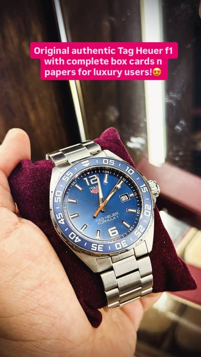Tag Heuer f1 original watch blue sunburst dial