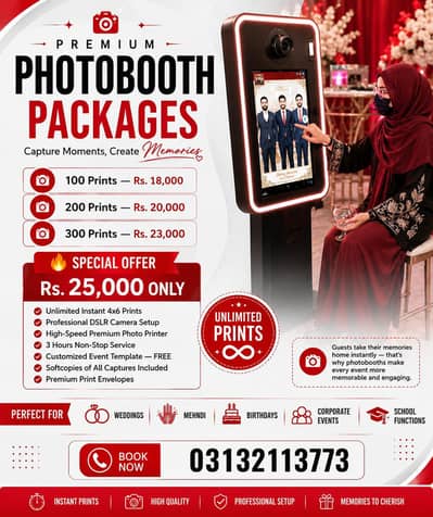 Print Photo Photobooth Event Management Packages