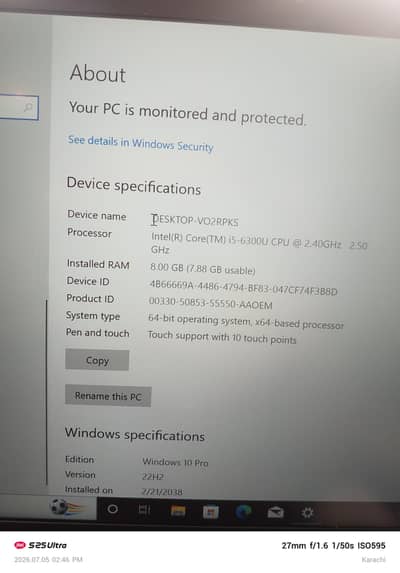 Lenovo Thinkpad t470s touch screen