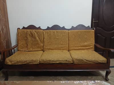 wooden made sofa set