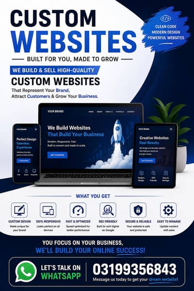 Build Your Business With a Custom Website/ Example in the description