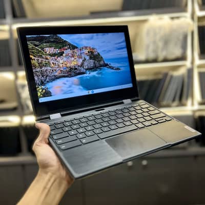 Latest Lenovo Chromebook 2-in-1 | Dual Camera | 4GB-32GB | 2029 Update