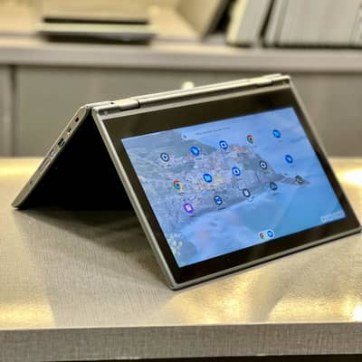 Latest Lenovo Chromebook 2-in-1 | Dual Camera | 4GB-32GB | 2029 Update