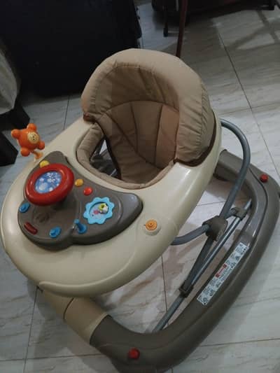 baby walker walking gear foldable adjustable wheels
