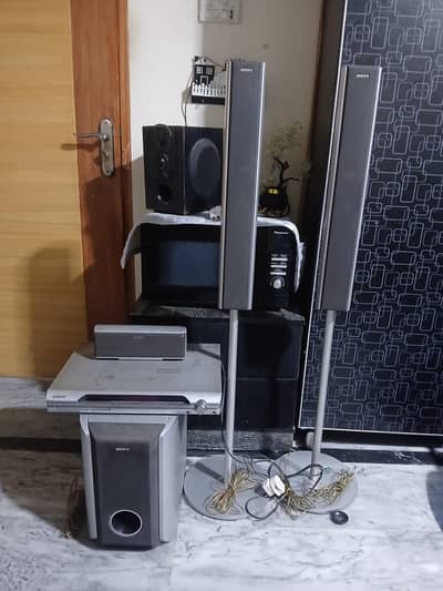 Sony Home Theater Surround Sound System  and Tower Speaker