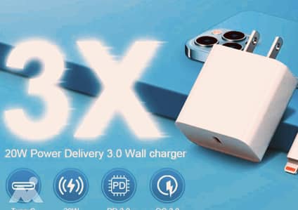 100% Original Apple Charger 20W 35W 40W-3Pin iphone Adapter