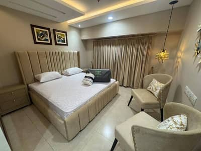 One bedroom apartment per day available Gulbug green Islamabad lukurya furnished apartment