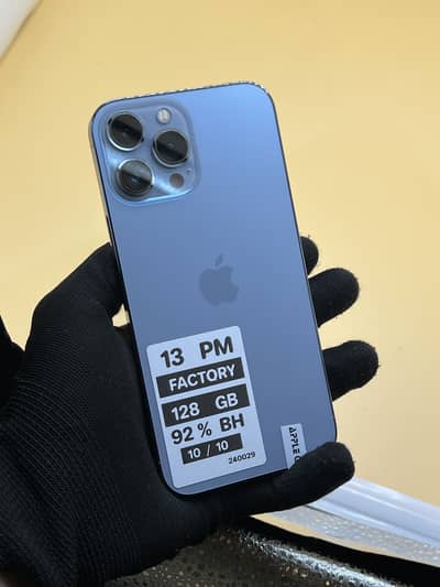 Apple iPhone 13 Pro Max 128 GB Factory unlock non PTA 92% BH