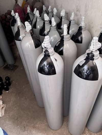 Oxygen cylinders available and special gases all in one available