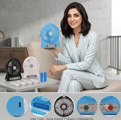Portable Rechargeable Mini Fan– Brand New