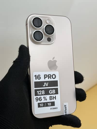 Apple iPhone 16 Pro Jv 128 GB NON PTA 96% BH