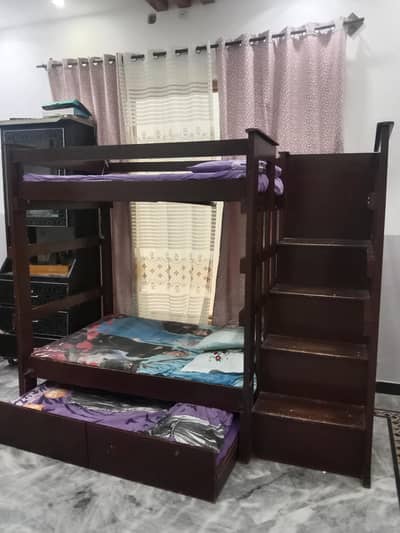 kids bed triple bed