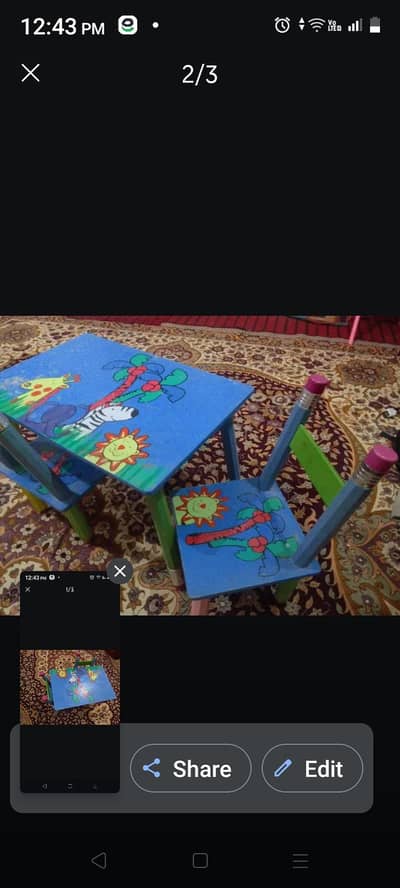 wooden table chairs set