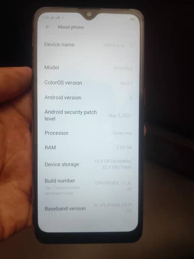 OPPO A1k 3gb 32gb only mobile