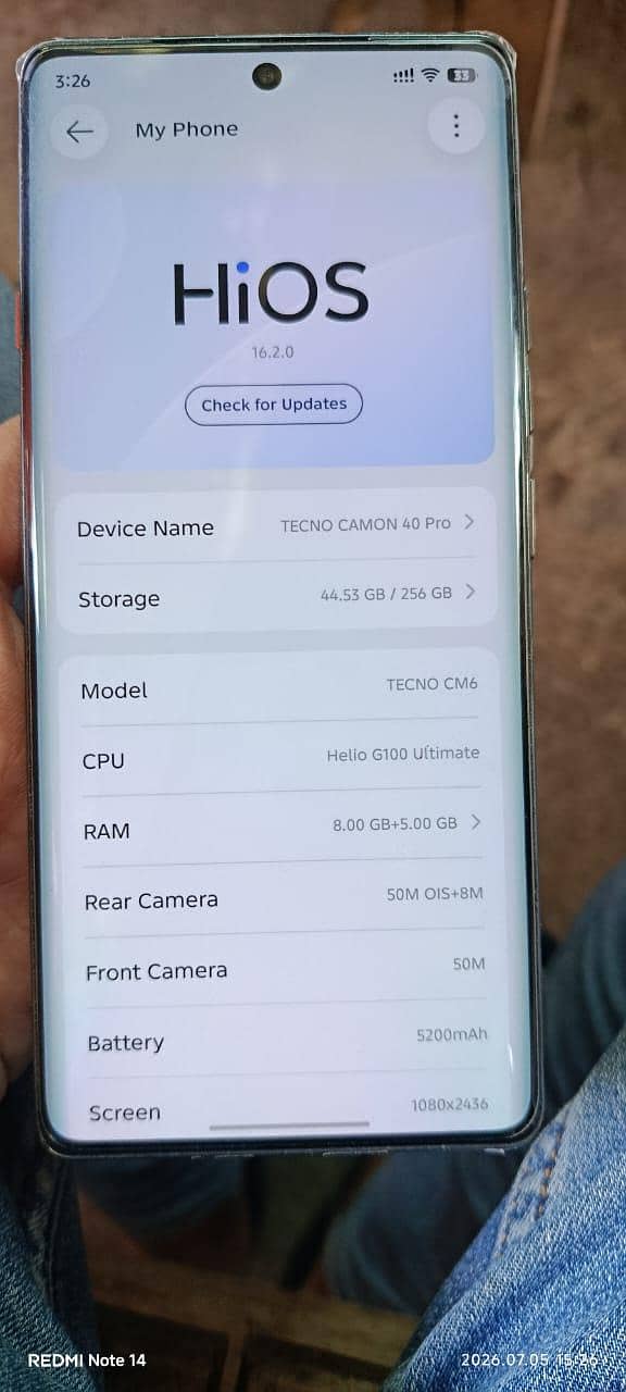 Tecno CAMON 40 Pro 7