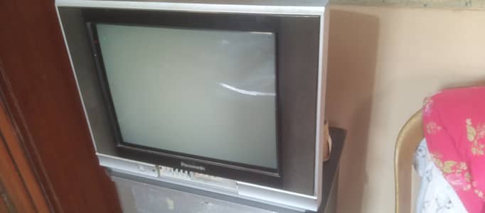 Panasonic TV Along with Trolley – Good Condition