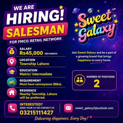 Salesman – FMCG Retail Network