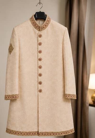 Original  Wedding Sherwani Set | Like New | Only 4 Hours Used