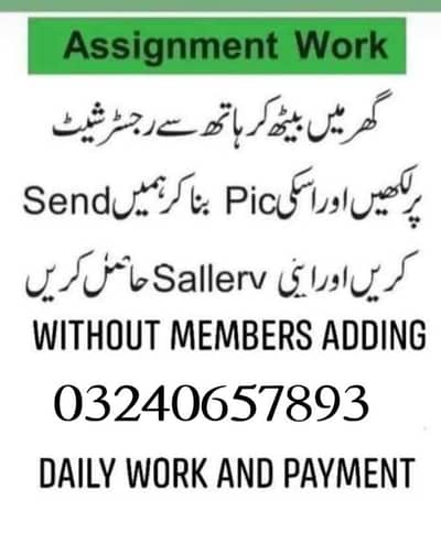online assignment work