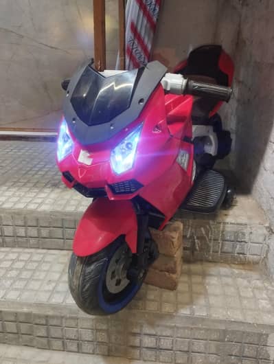 sport bike and car