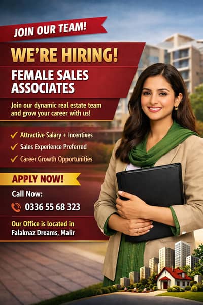 Real Estate Marketing & Sales Officer (Female)
