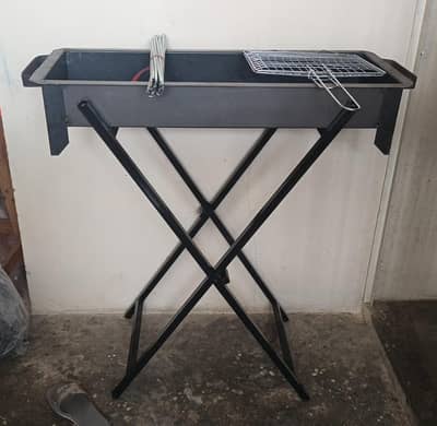 new iron BBQ ingithi iron stand 12 boti sekh 12 kabab sekh grill koila