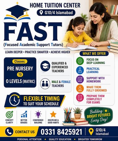 FAST (Focused Academic Support Tutors) – Home Tuition Center