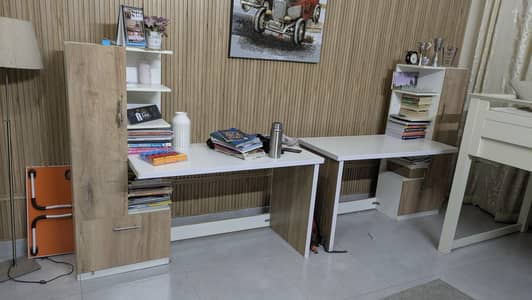 Study Table pair with Storage – Excellent Condition
