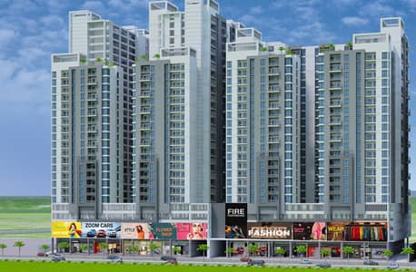 Naya Nazimabad Com-39 Commercial Shops on Instalments | Commercial Valley Block | 455 SQ Feet | Main 140 feet Road + West Open + Upper Ground +2 Side Corner|