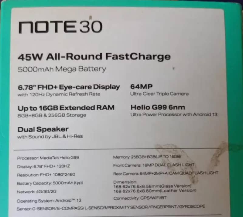 Infinix Note 30 2