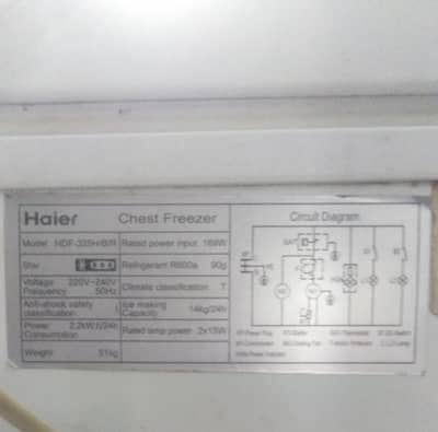 Haier deep freezer