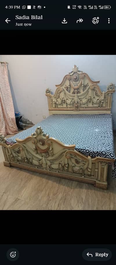 Bed Couch dressing Table side table and 1000 watt ups for sale
