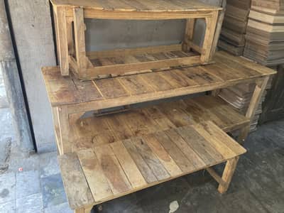 Wooden display rack