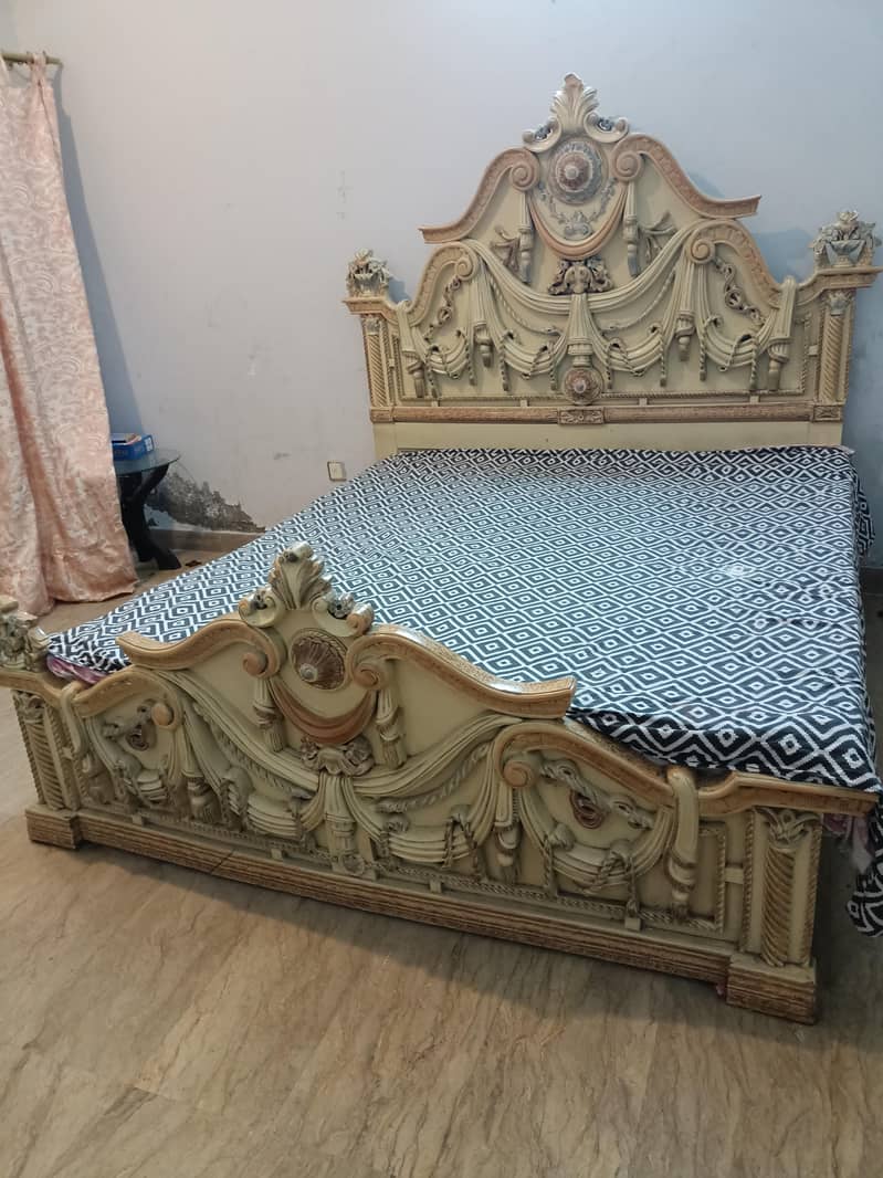 bed with dressing 1