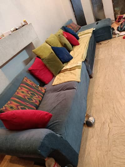 bed with dressing and sofa set
