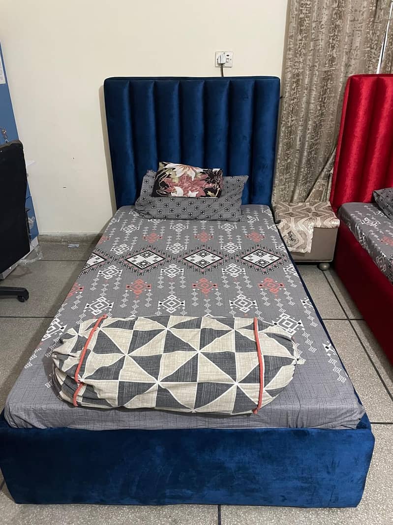 two single bed and study table 4