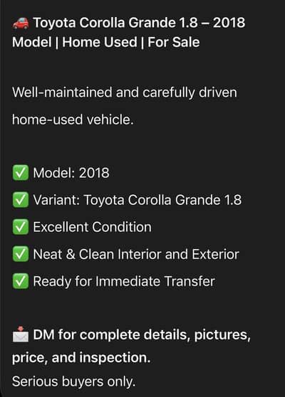 Toyota Corolla Altis 2018