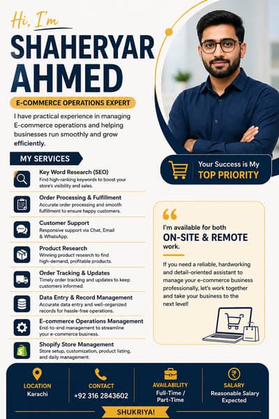 Shopify E-commerce Excetive
