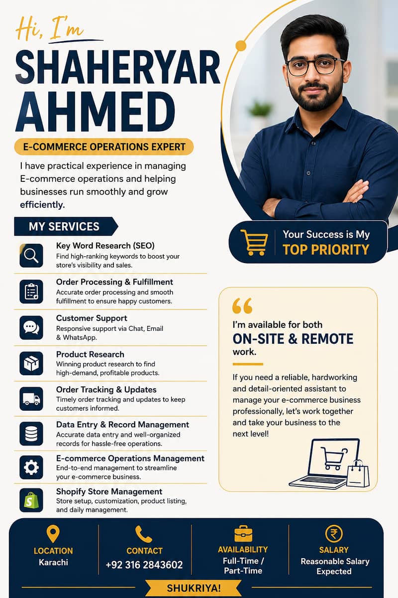 Shopify E-commerce Excetive 0
