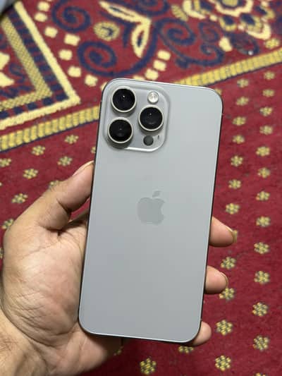 I phone 15 pro max pta approved 256 gb with box