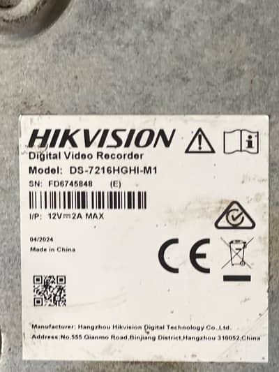Hikvision 16ch dvr latest model