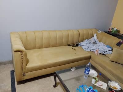 L shaped sofa set urgent for sale