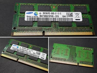 Samsung 2GB DDR3 Laptop RAM PC3-8500S 1066MHz - Working 100%