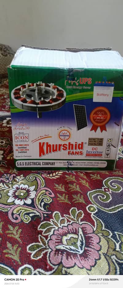 Khurshid Ac Dc fan for sale in good condition