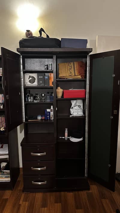 2 Door Modern Dressing Table with Mirror