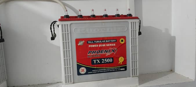Phoenix tx 2500 Tall tubular Battery. Excellent condition Heavy Backup